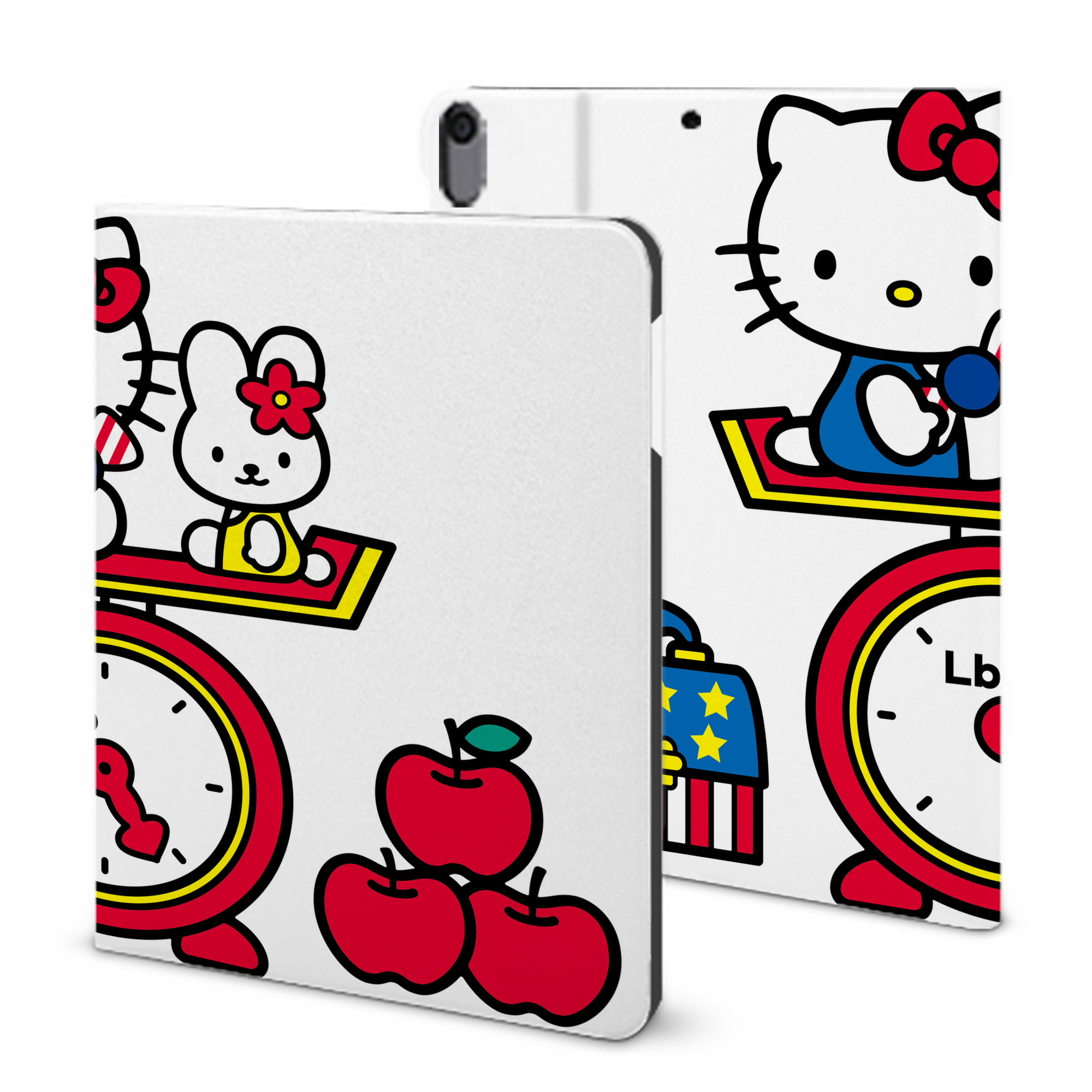 （画像用） Hello Kitty ハローキティ IPad ケース ブック型 PUレザー TPU 耐衝撃 軽量 薄型 ペン収納なし 全面保護 IPad 各モデル対応